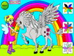 Coloring Sarah and her Unicorn